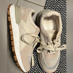 Rachel Zoe Neutral tan color shoes runners